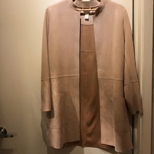 Ultra Faux Suede “Dusty Pink” Duster